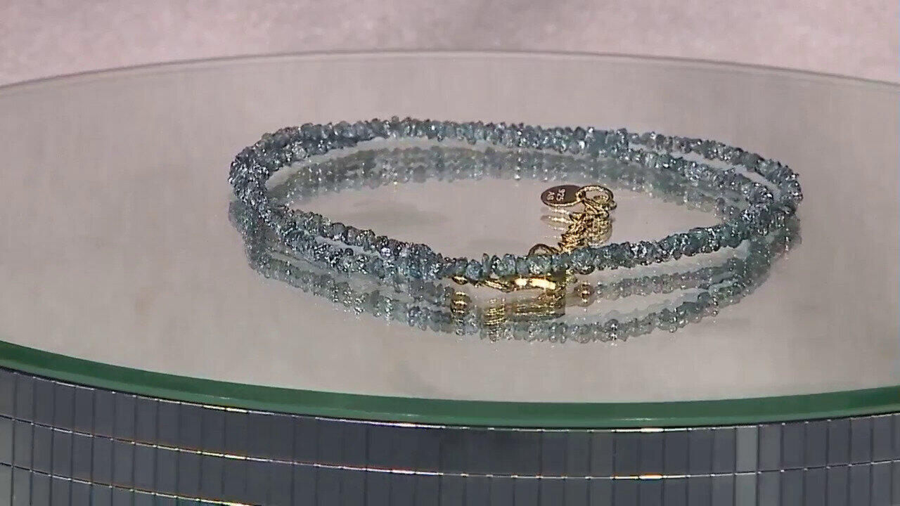 Video Collier en argent et Diamant bleu