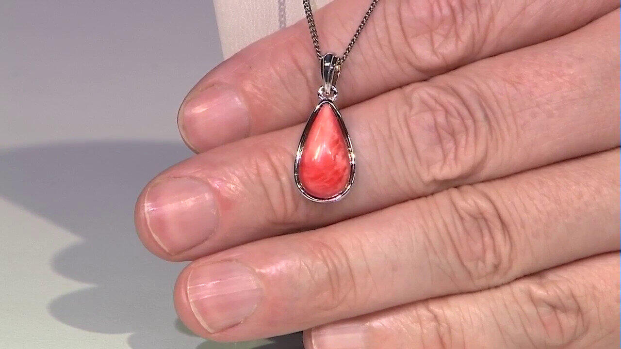 Video Pendentif en argent et Spondylus