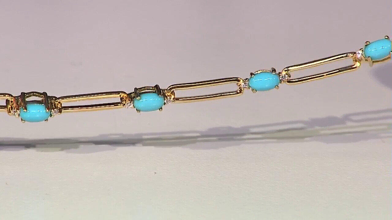 Video Sleeping Beauty Turquoise Silver Bracelet (Faszination Türkis)