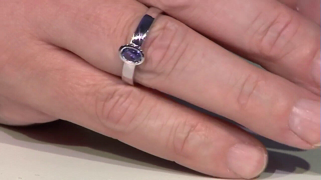 Video Tanzanite Silver Ring
