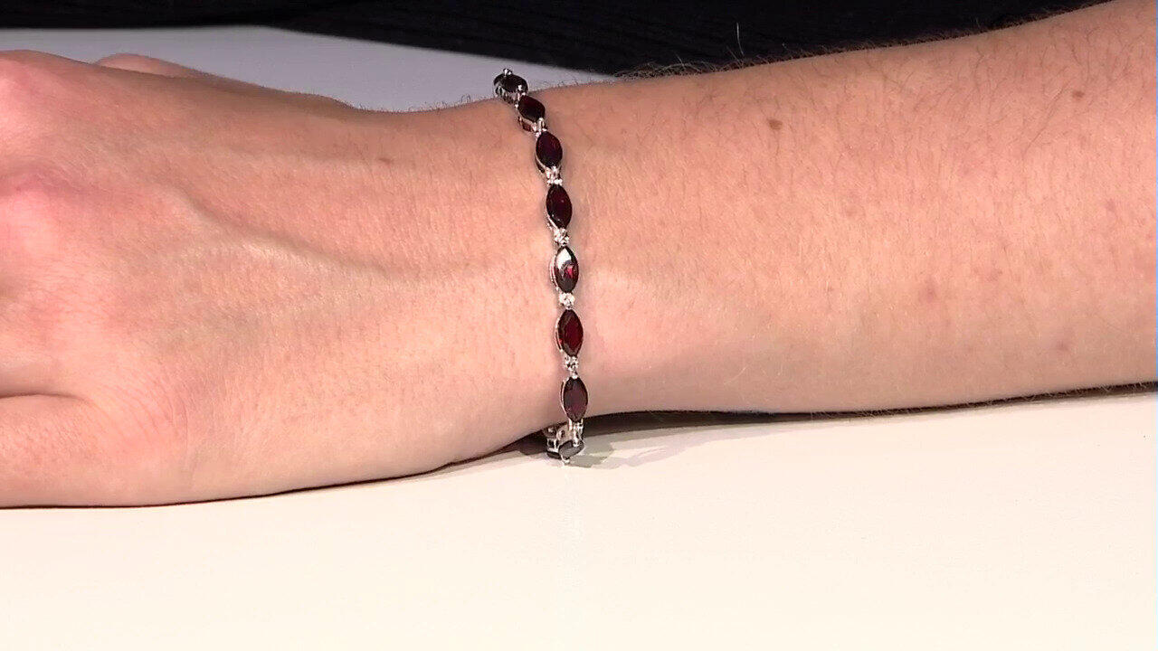Video Bracelet en argent et Grenat