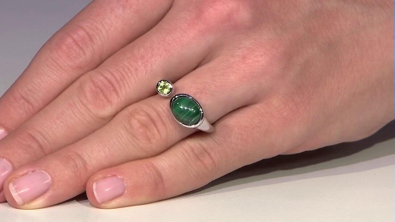 Video Malachite Silver Ring