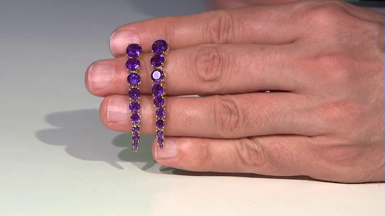 Video Boucles d'oreilles en argent et Améthyste (de Melo)