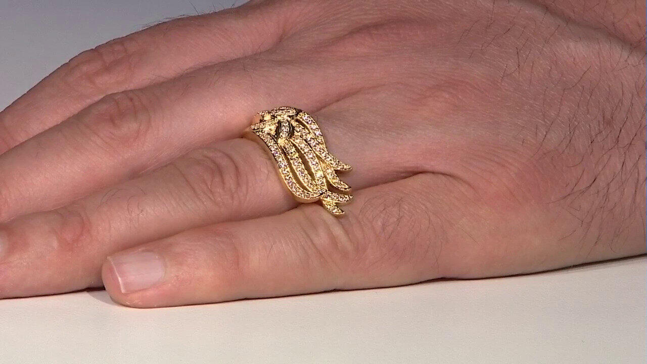 Video Zilveren ring met zirkonen (de Melo)