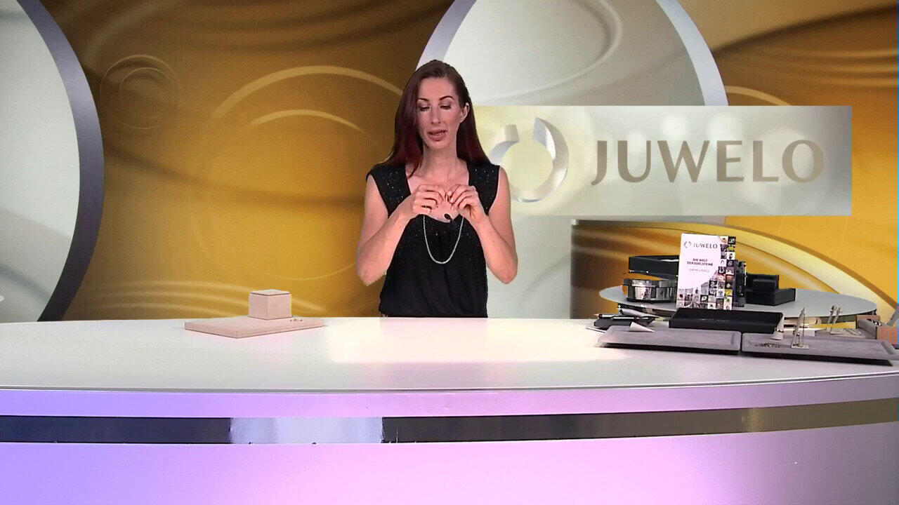 Video Zilveren halsketting met diamanten