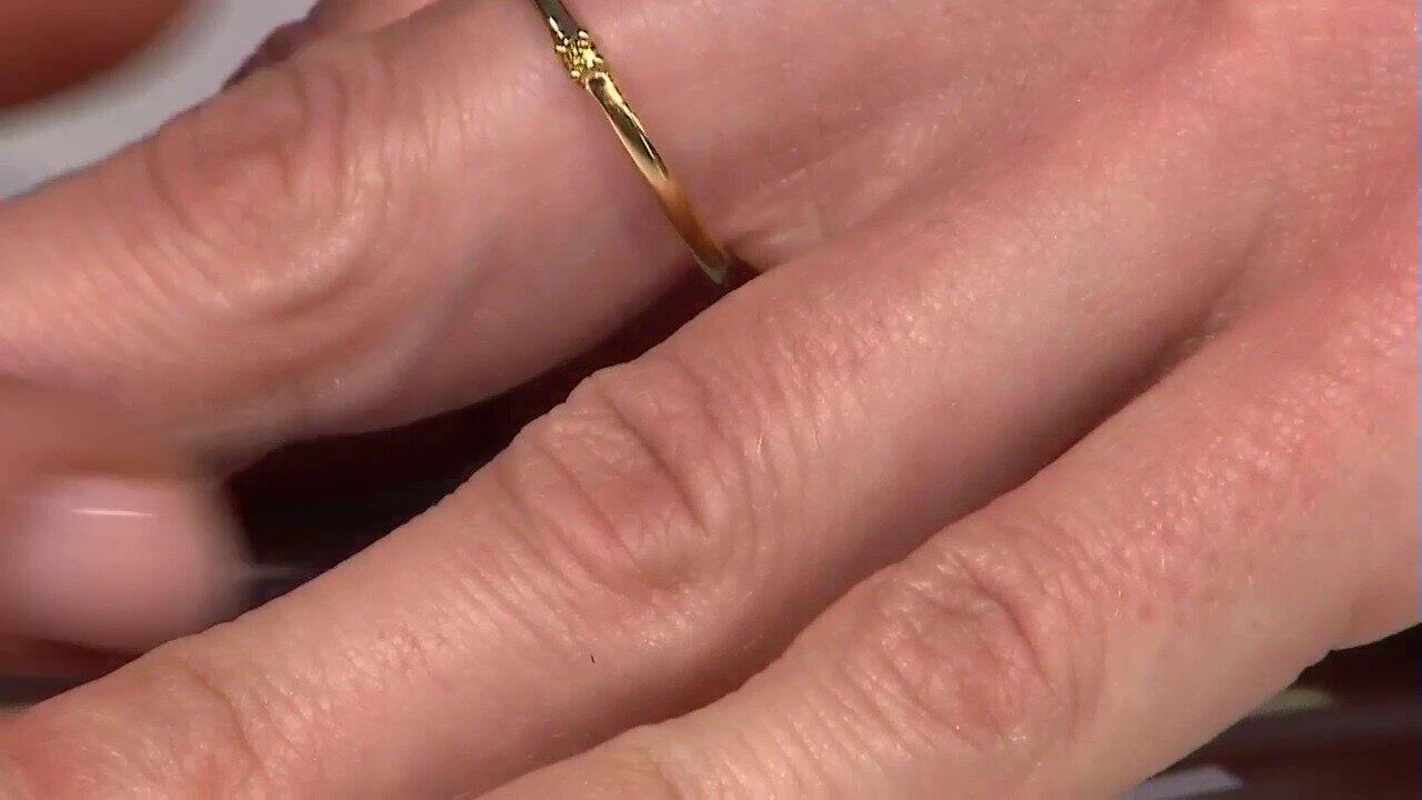 Video I3 Yellow Diamond Silver Ring