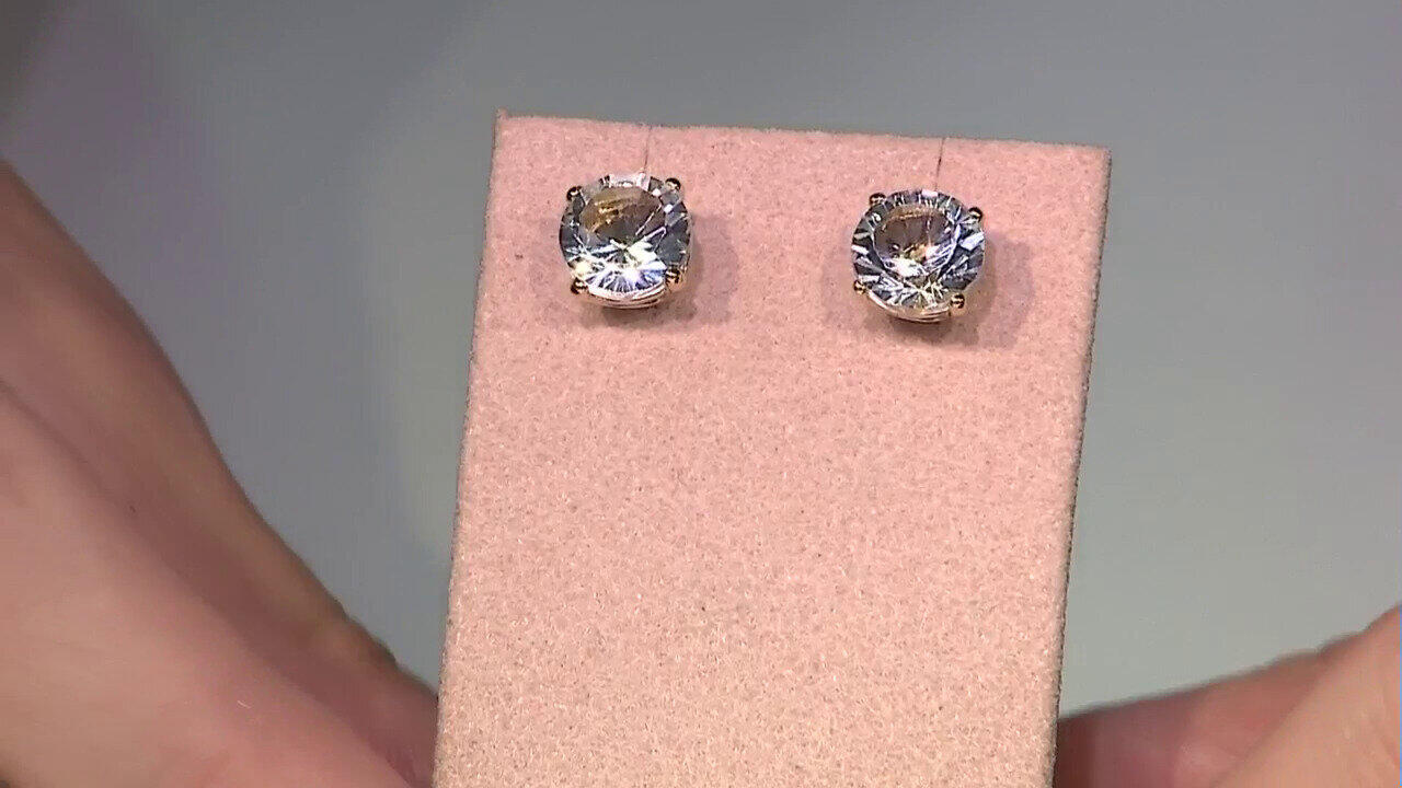 Video Pendientes en plata con Topacio blanco