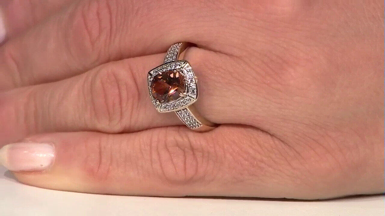 Video Gouden ring met een Tepetate topaas
