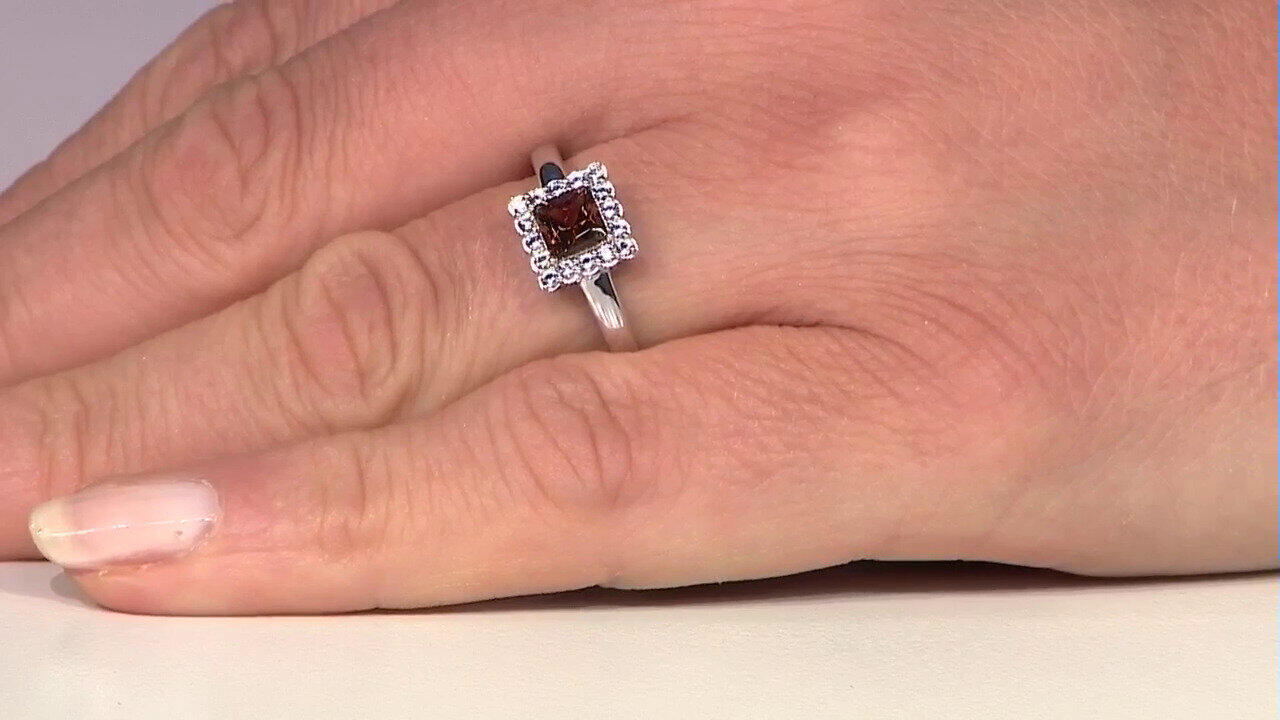 Video Zilveren ring met een Tepetate topaas