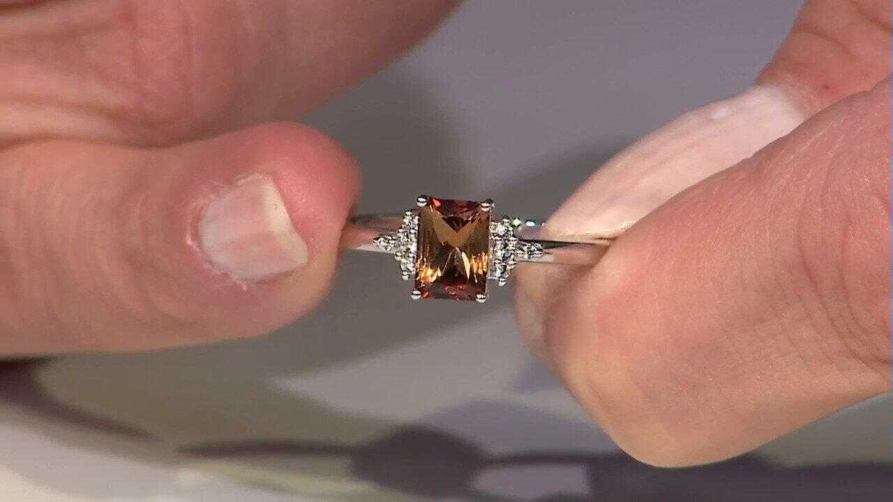 Video Anello in argento con Topazio Tepetate