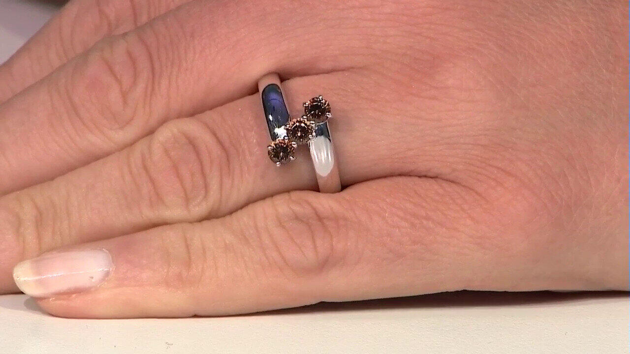 Video Zilveren ring met Tepetate topaasstenen
