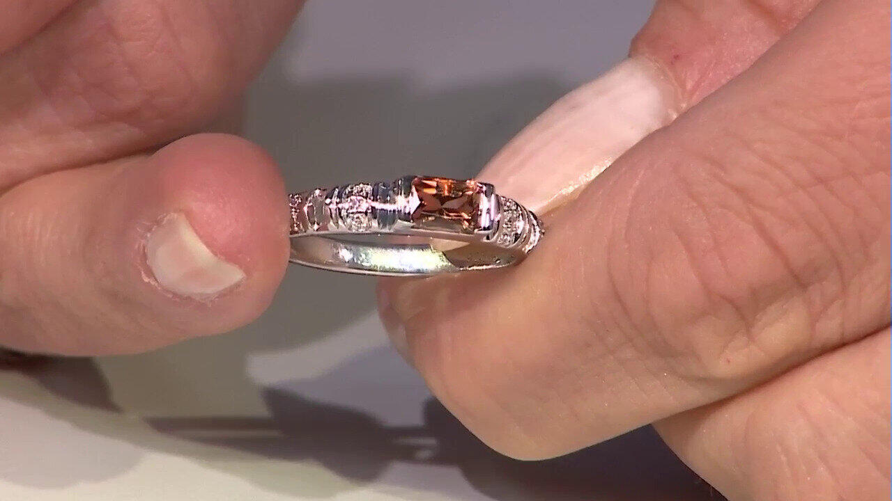 Video Zilveren ring met een Tepetate topaas