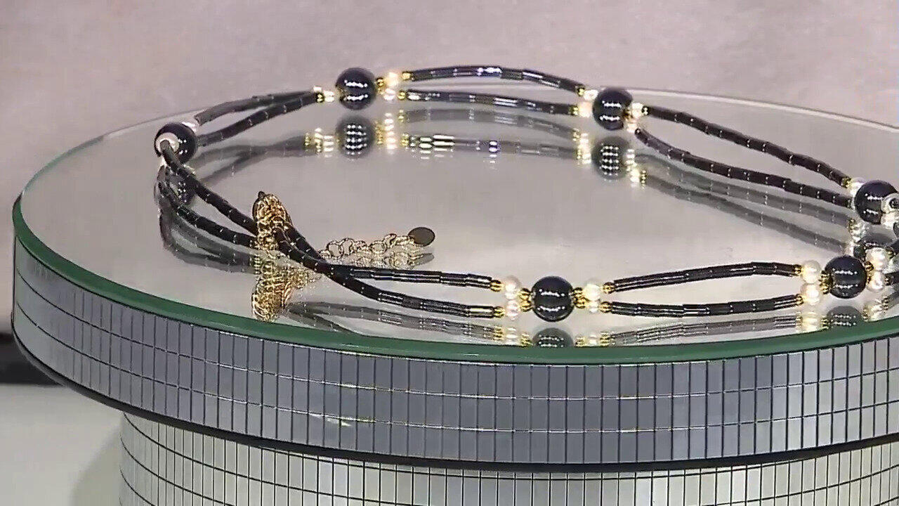 Video Collier en argent et Hématite noire
