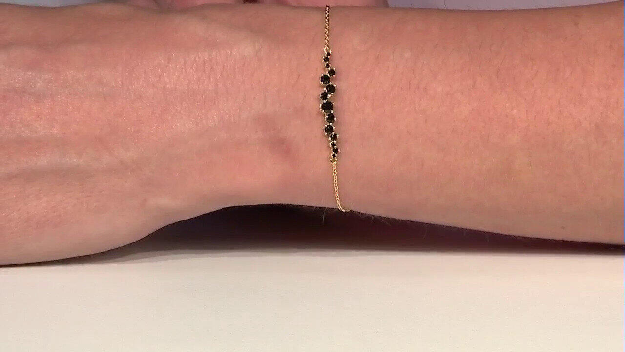 Video Black Spinel Silver Bracelet