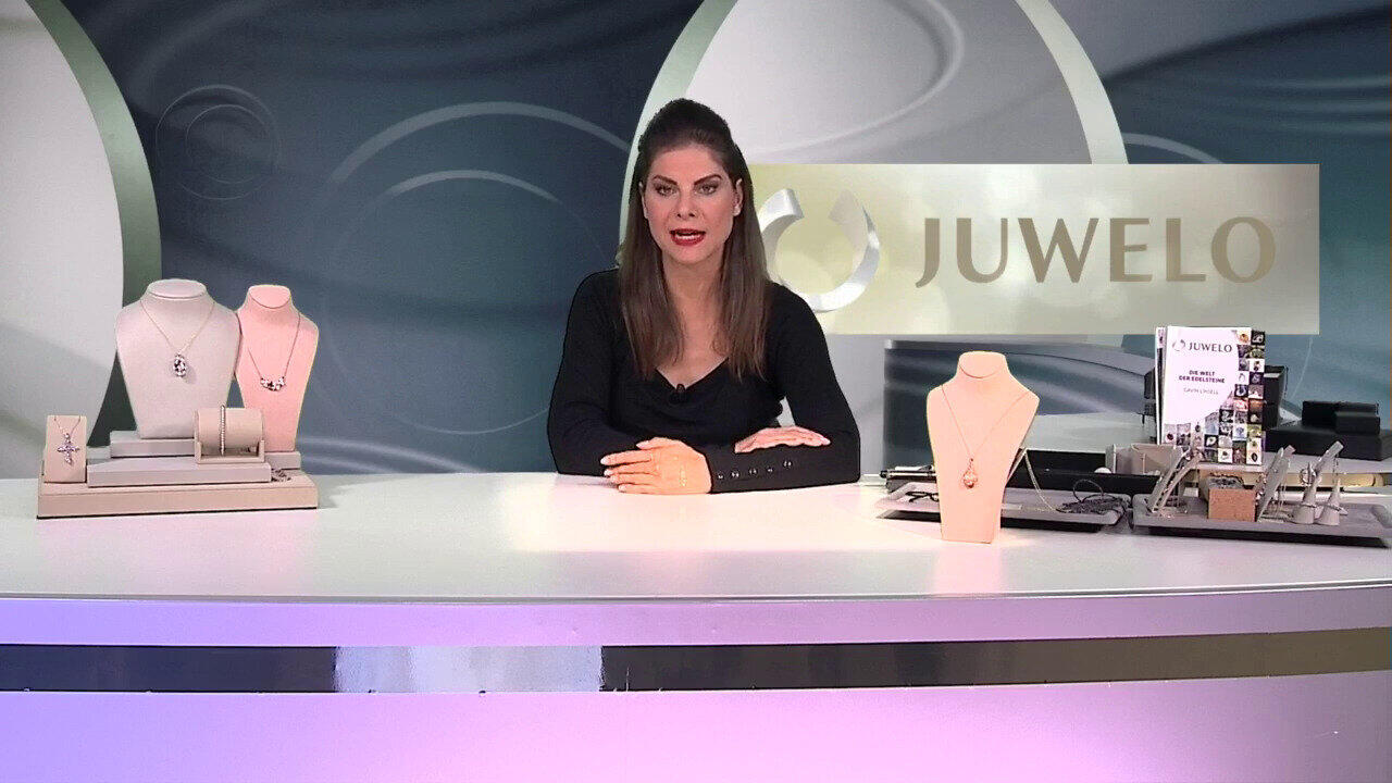 Video Gouden halsketting met een AAA Zambia smaragd (Adela Gold)