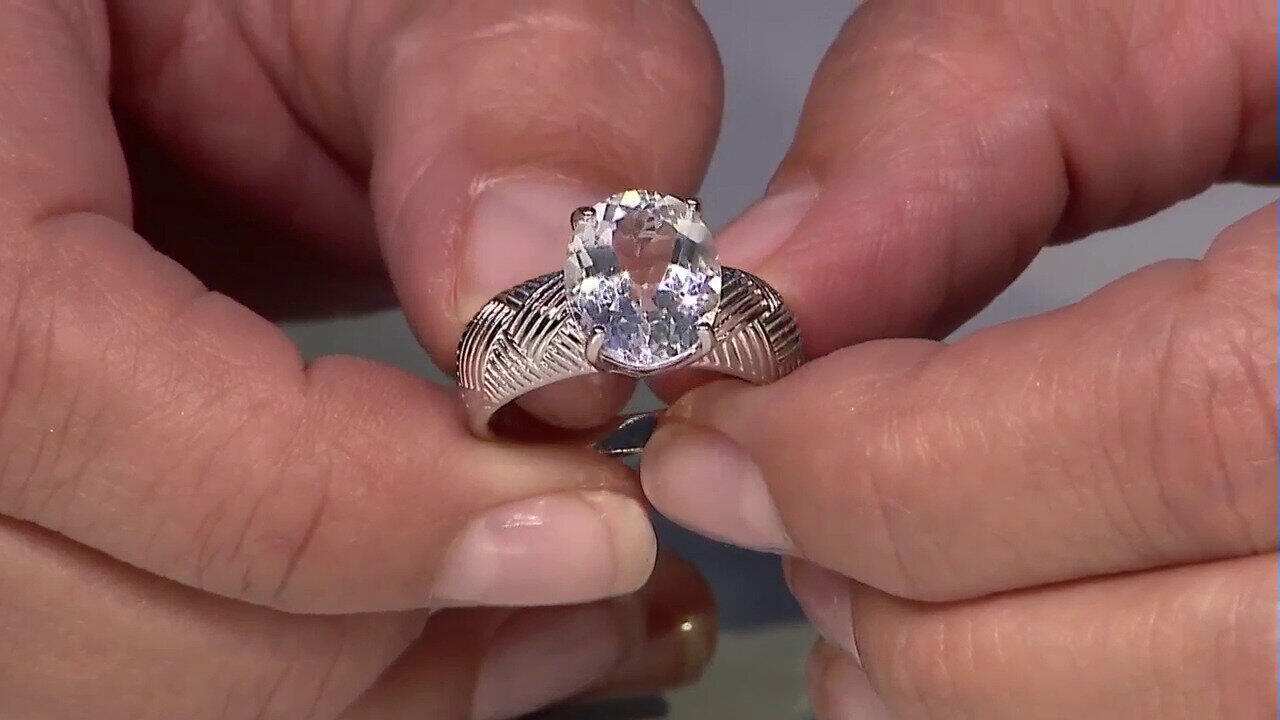 Video Bague en argent et Topaze blanche