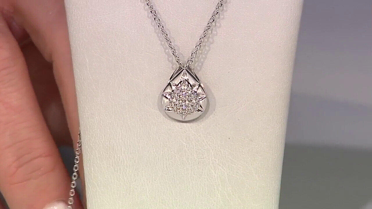 Video Collier en argent et Zircon (de Melo)