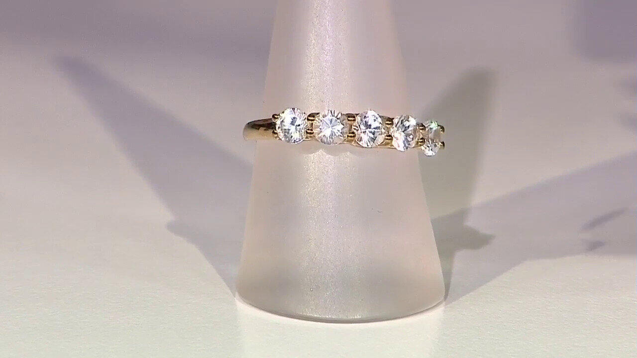 Video Gouden ring met zirkonen (de Melo)