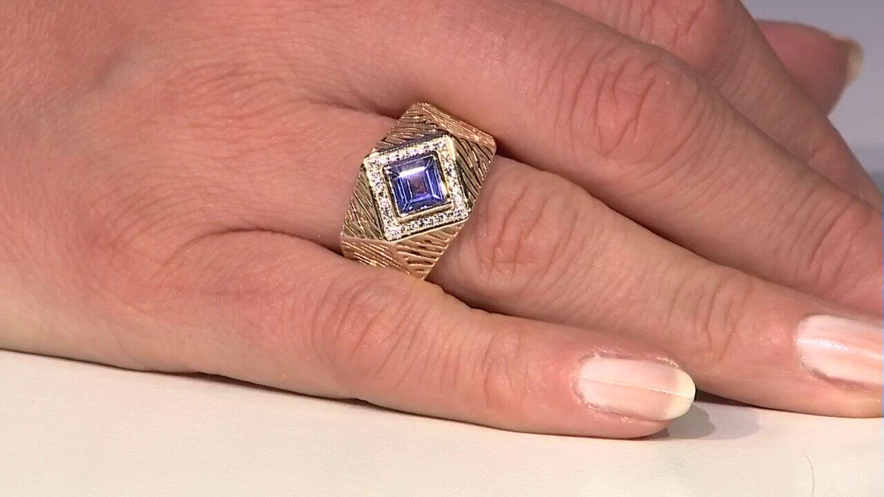 Video 9K AAA Tanzanite Gold Ring (Ornaments by de Melo)
