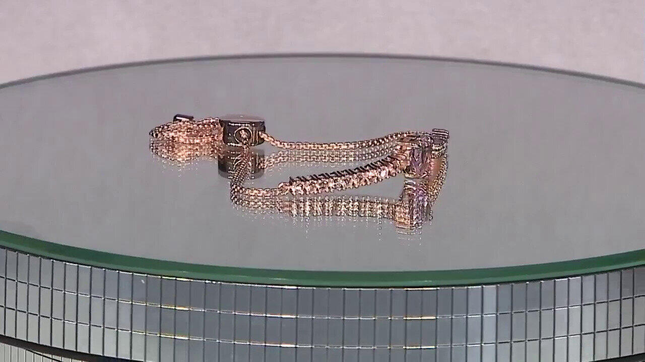 Video Bolivianischer Amethyst-Silberarmband