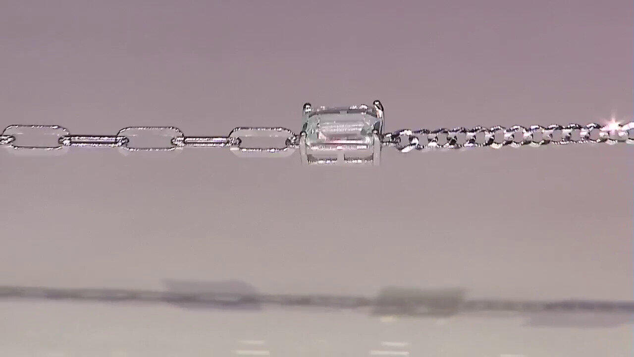 Video Bracciale in argento con Topazio Bianco