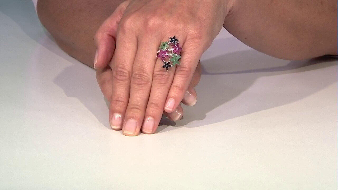 Video Anillo en plata con Rubí