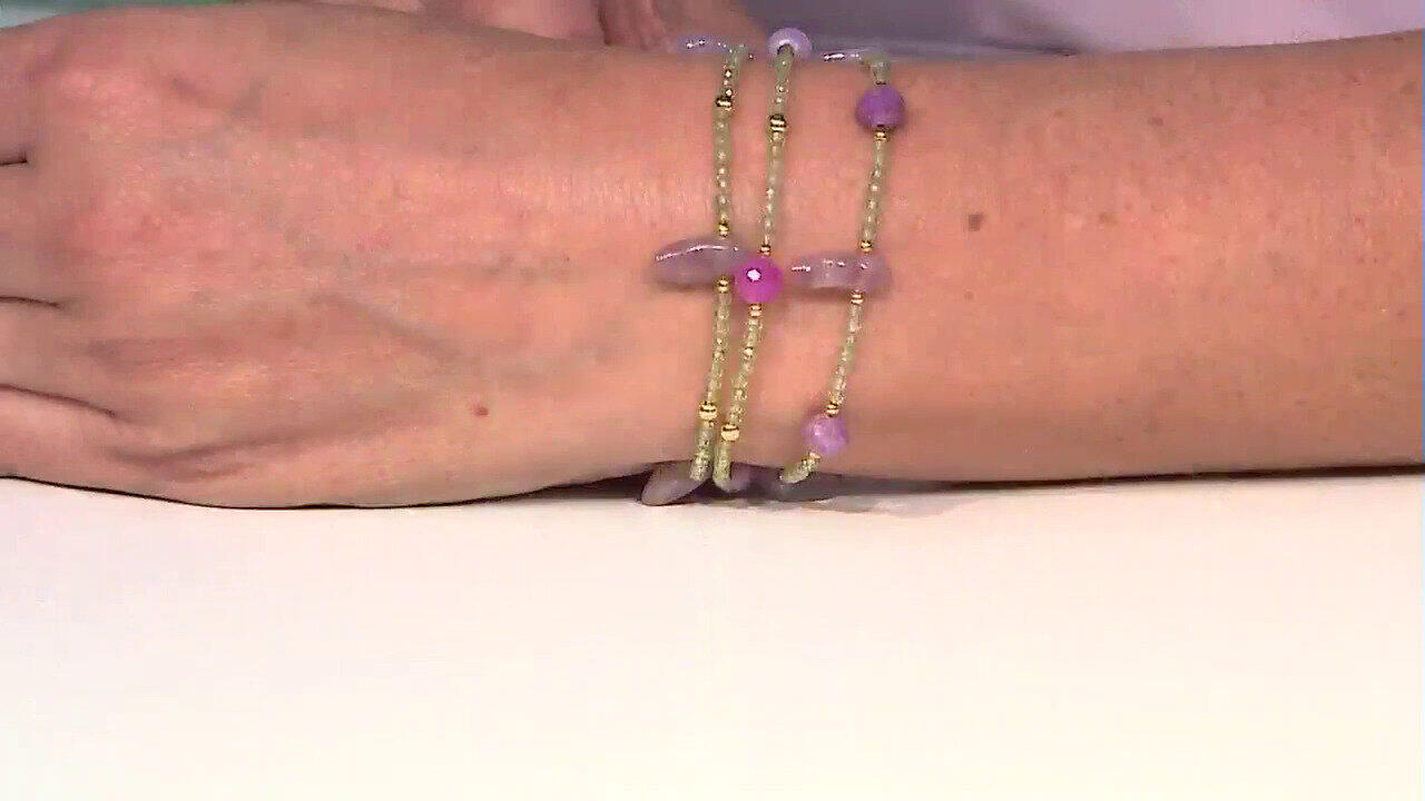 Video Bracelet en argent et Rubis du Mozambique (Riya)