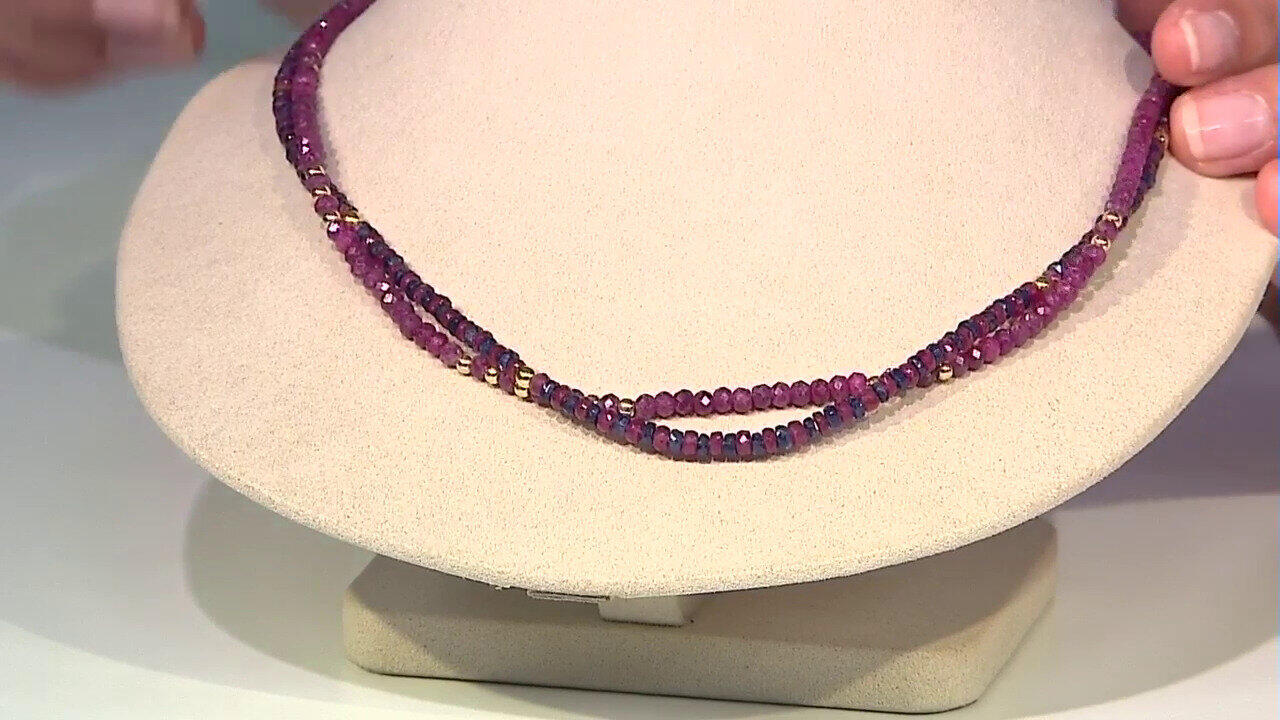 Video Collier en argent et Hématite dorée (Riya)