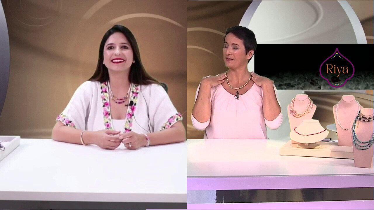 Video Collier en argent et Hématite dorée (Riya)