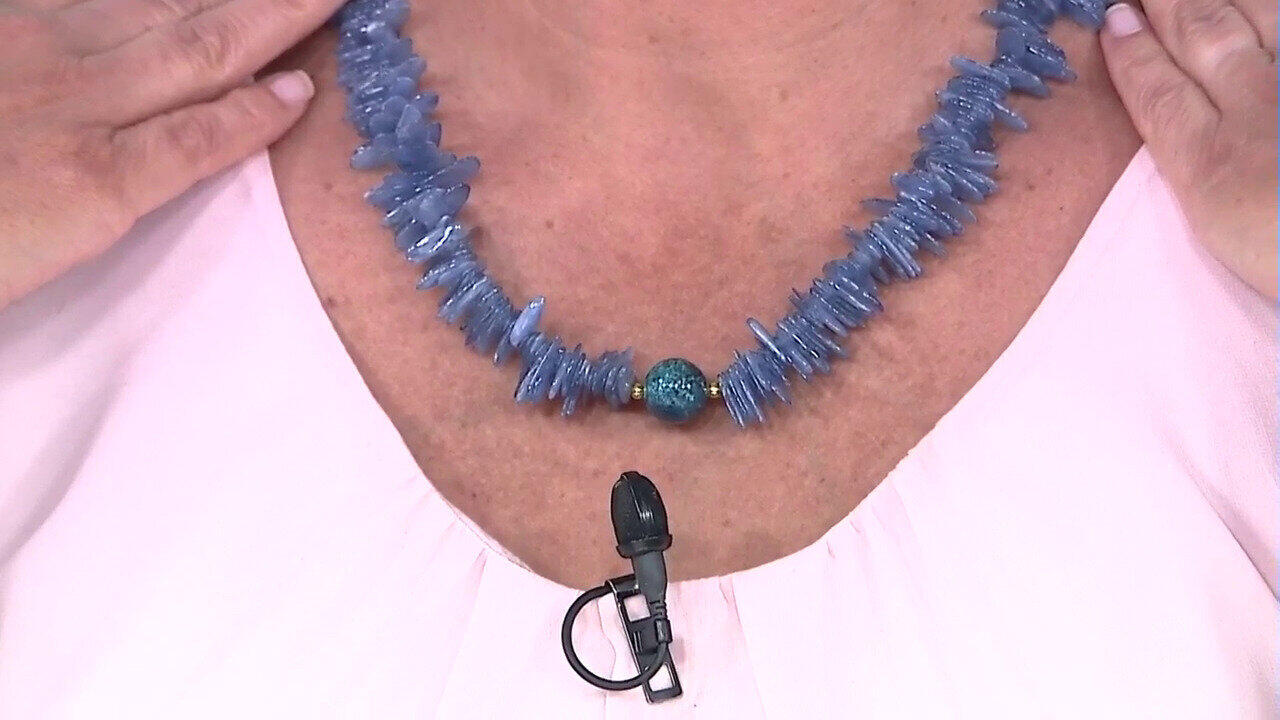 Video Collier en argent et Chrysocolle (Riya)
