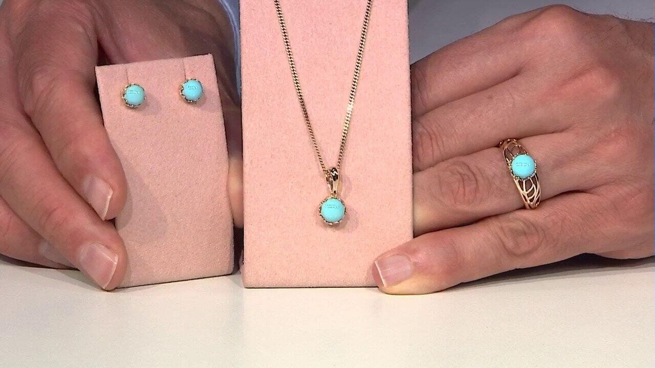 Video Bague en argent et Turquoise Sleeping Beauty (Faszination Türkis)