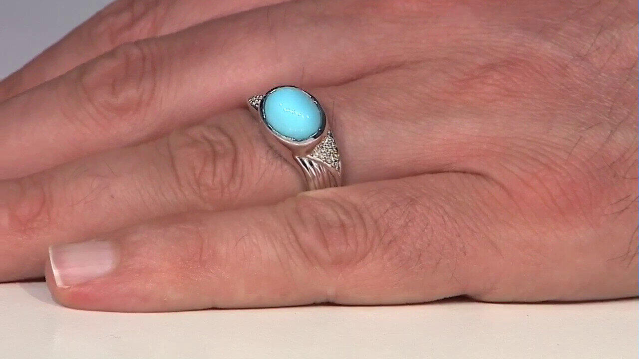 Video Anello in argento con Turchese Sleeping Beauty