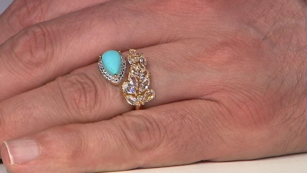 Video Sleeping Beauty Turquoise Silver Ring (de Melo)