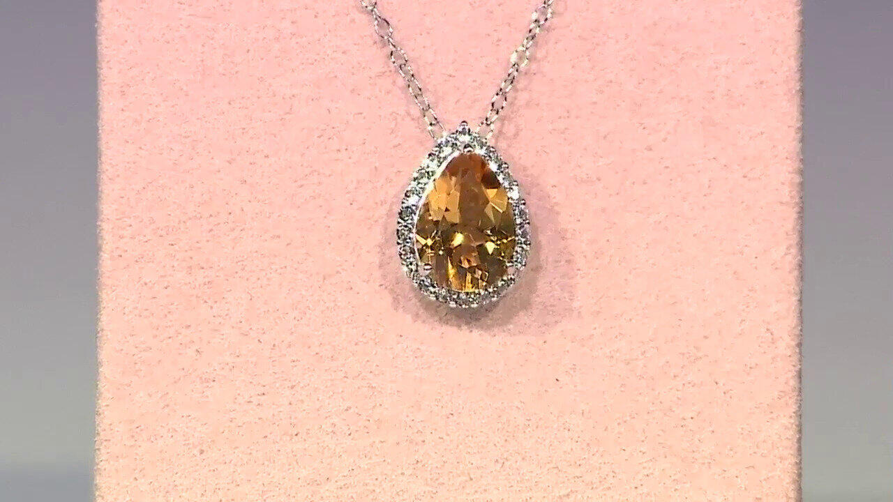 Video Citrine Silver Necklace