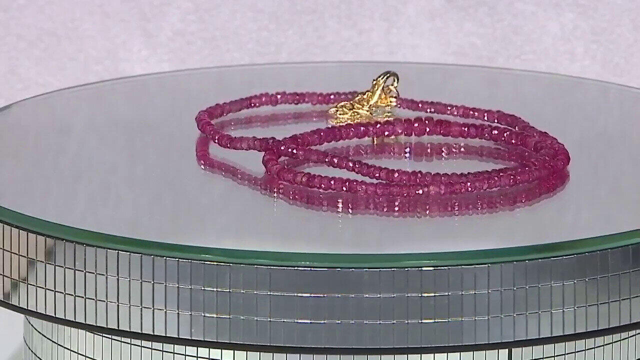 Video Collar en plata con Rubí de Madagascar