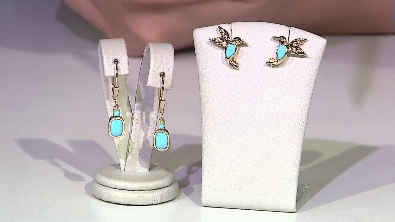 Video Orecchini in argento con Turchese Sleeping Beauty