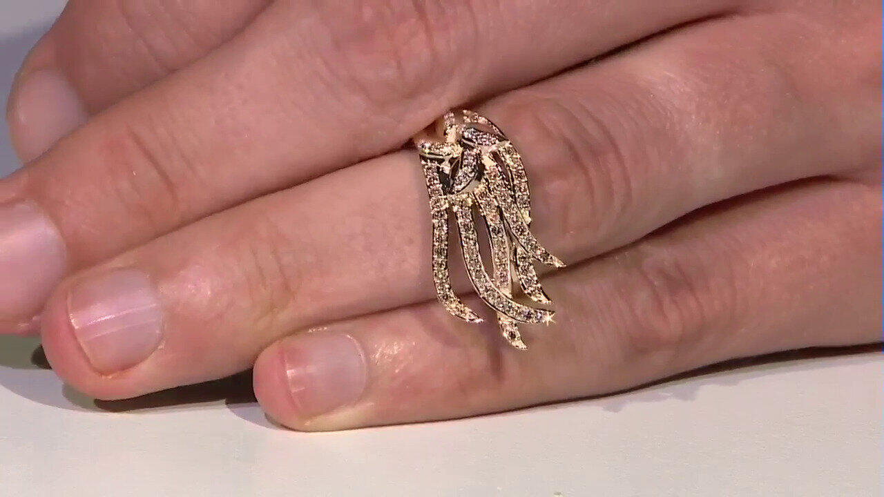 Video Gouden ring met I2 Champagne Diamanten (de Melo)