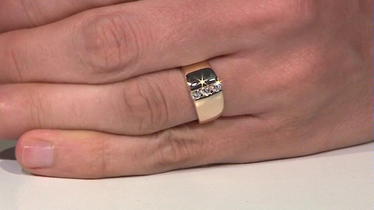 Video Gouden ring met I1 (H) Diamanten (de Melo)