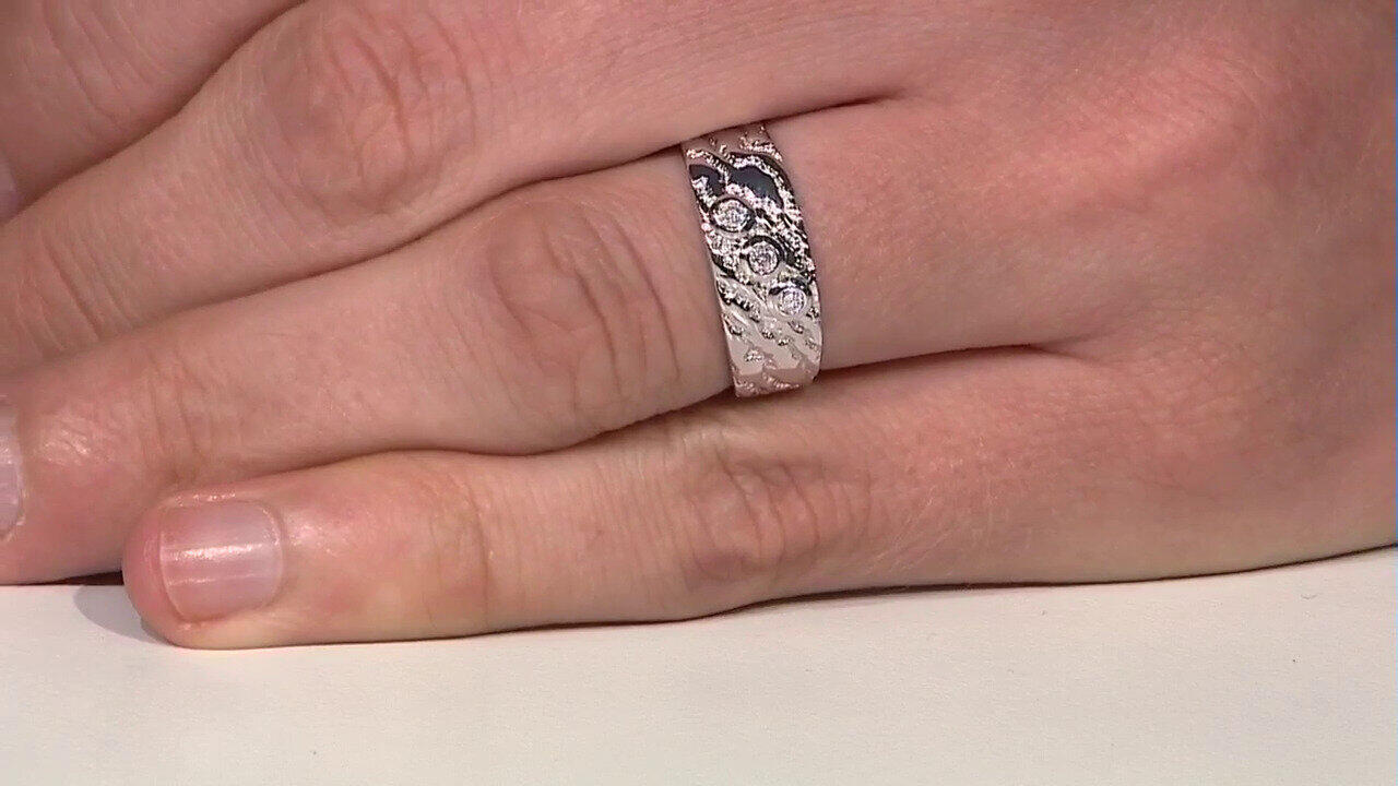 Video Bague en argent et Diamant I2 (H) (de Melo)