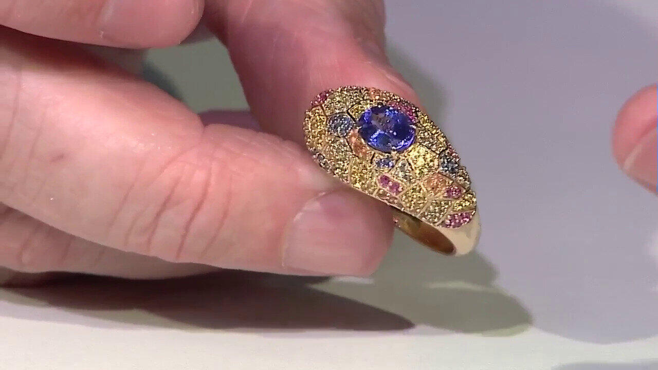 Video AAA-Tansanit-Goldring (de Melo)