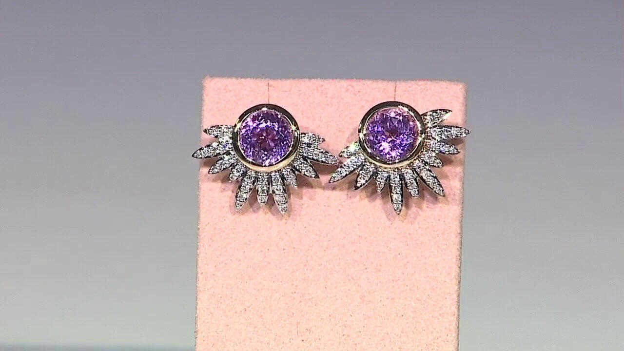 Video Boucles d'oreilles en or et Kunzite de Patroke (de Melo)