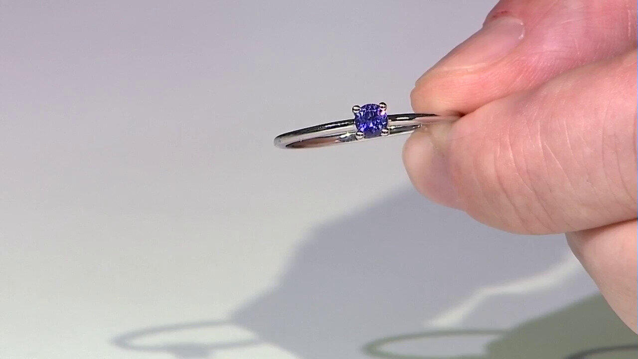 Video Bague en platine et Tanzanite AAA