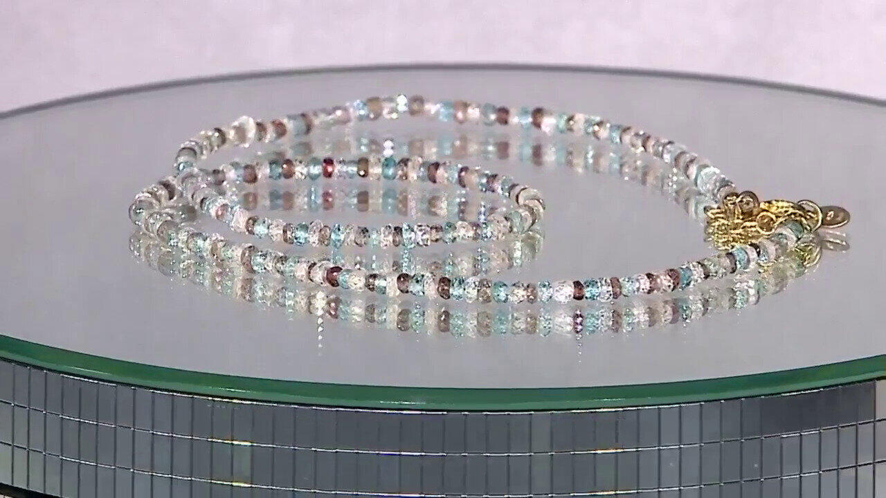 Video Collar en plata con Zircón fantasía