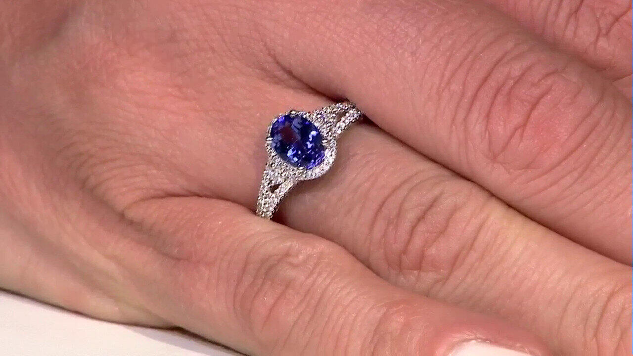 Video Bague en or et Tanzanite AAA