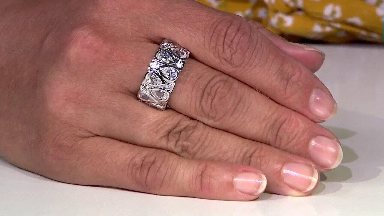 Video Bague en argent et Zircon (de Melo)