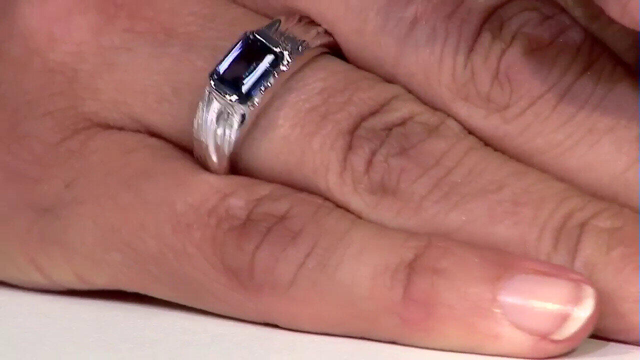 Video Anello in argento con Topazio Blu Londra (de Melo)