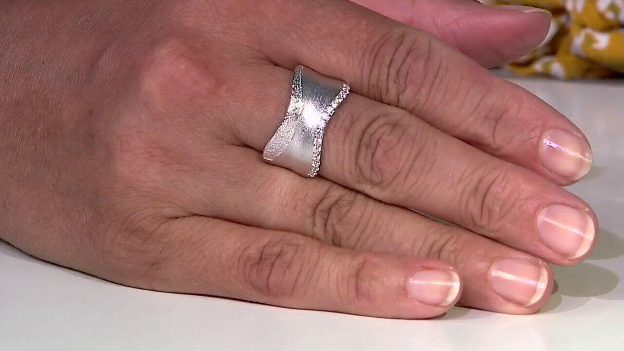 Video Bague en argent et Zircon (de Melo)
