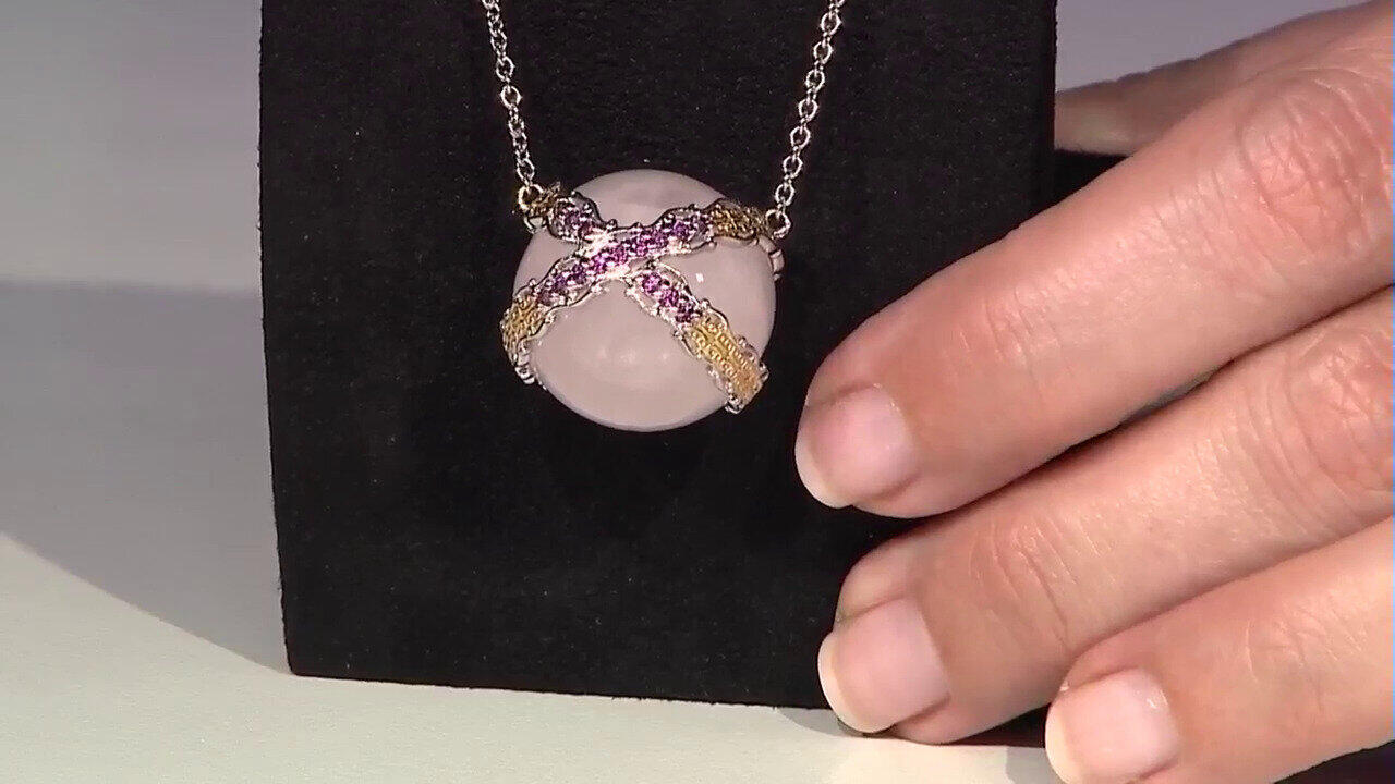 Video Rosenquarz-Silbercollier (Gems en Vogue)