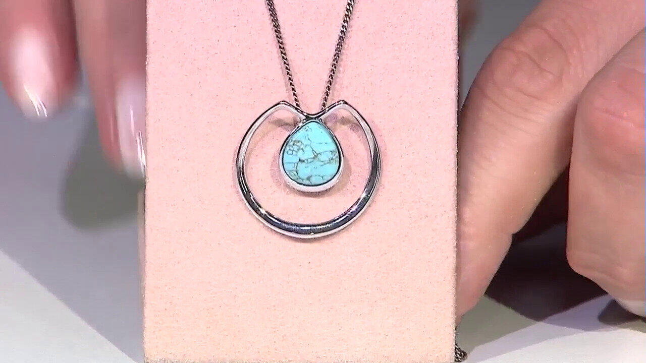 Video Pendentif en argent et Turquoise (dagen)