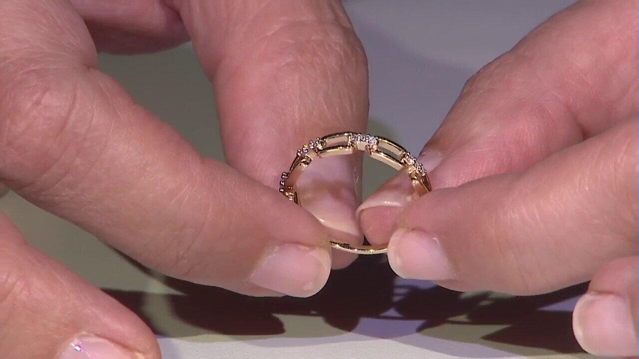 Video 9K SI1 (G) Diamond Gold Ring (Annette)